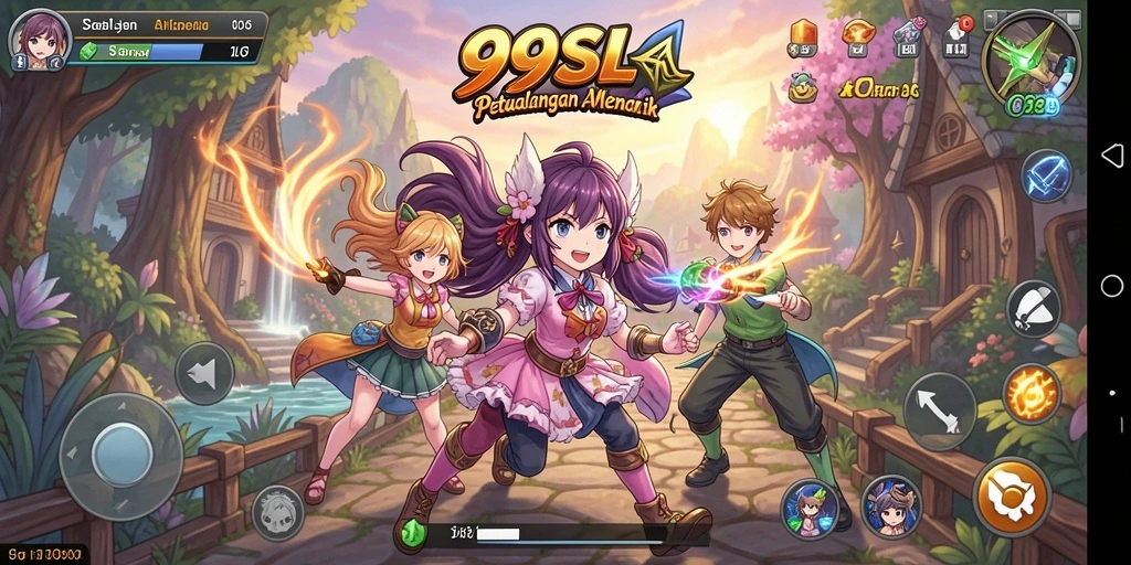 Screenshot gameplay Anime yang menampilkan pertarungan seru di dalam <strong>99SL</strong>.