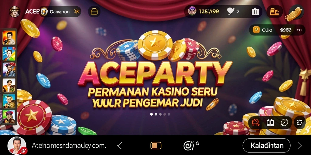 Gambaran interaksi gameplay seru di ACEPARTY.