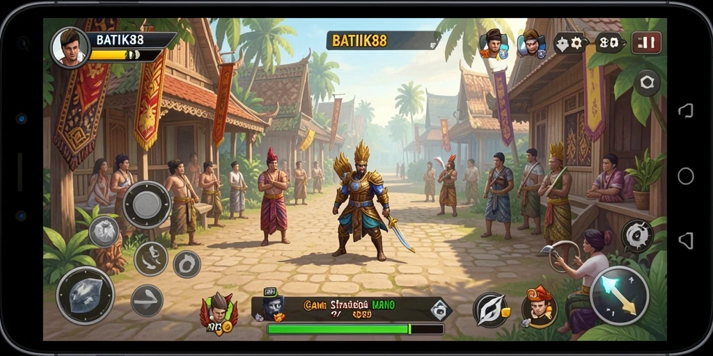 Tampilan gameplay yang menarik dan interaktif dalam BATIK88.