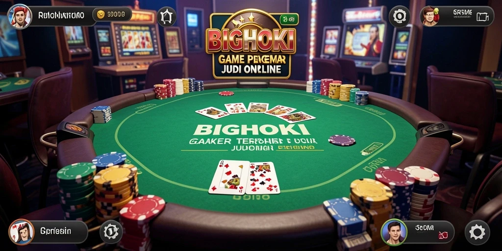 Tampilan gameplay Poker yang menarik dari BIGHOKI.