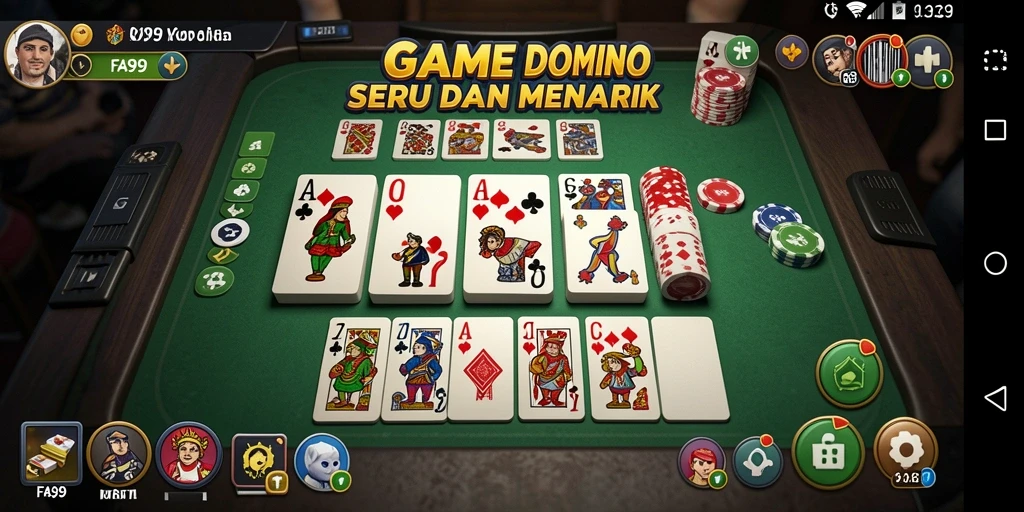 Tampilan menarik dari gameplay domino di FA99.