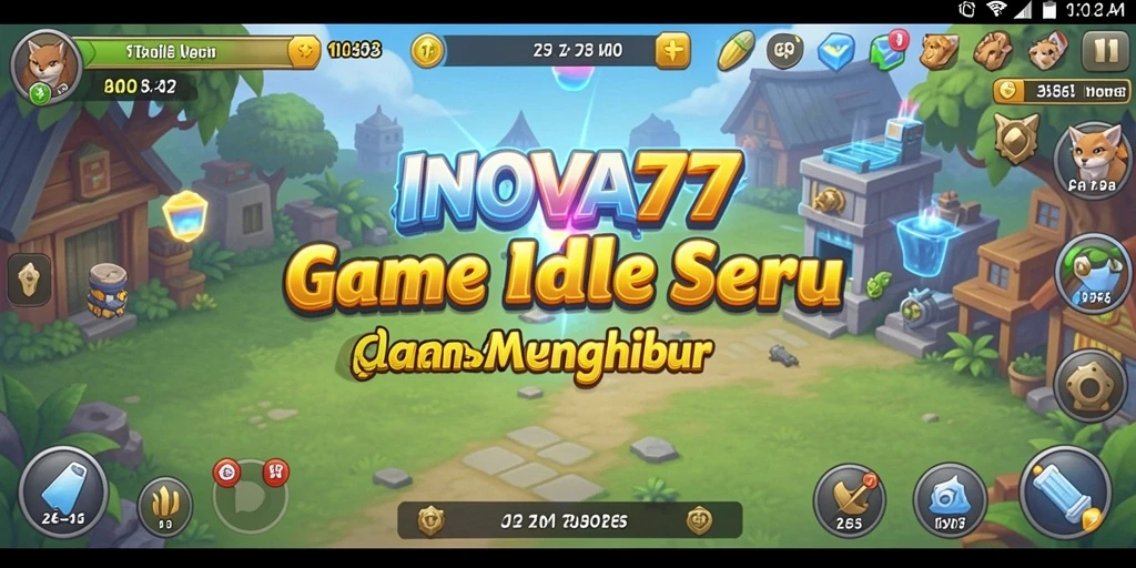 Tampilan gameplay INOVA77 yang menarik dalam mode Idle.