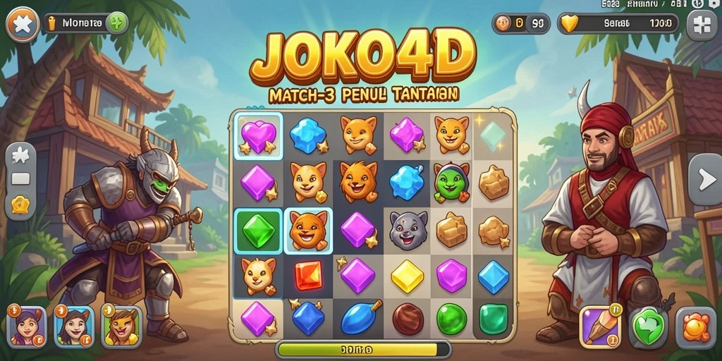 Tampilan gameplay <strong>JOKO4D</strong> yang seru dan penuh warna.