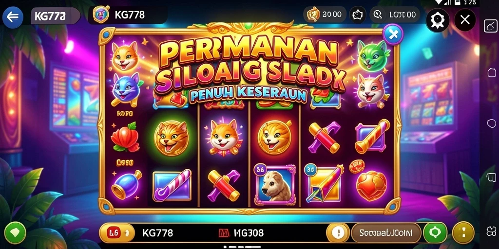 Tangkapan layar permainan KG778 menampilkan grafis Slot yang menarik.
