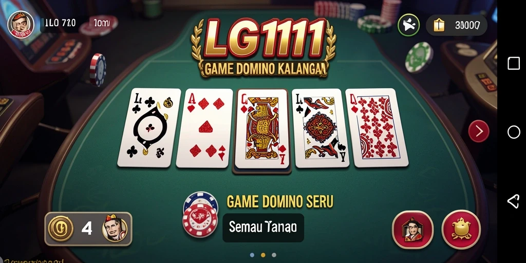 Tampilan gameplay menarik dari LG111 saat bermain Domino.