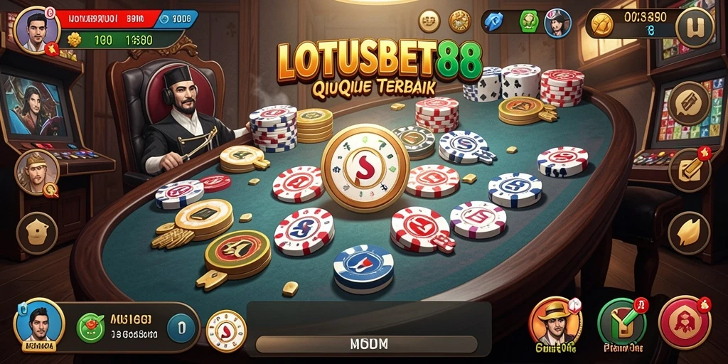Screenshot utama LOTUSBET88 saat gameplay QiuQiu yang mendebarkan.