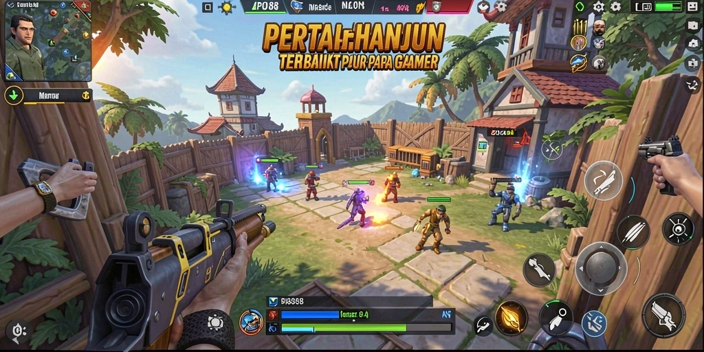 Screenshot LPO88 menampilkan aksi pertempuran Tower Defense yang mendebarkan.