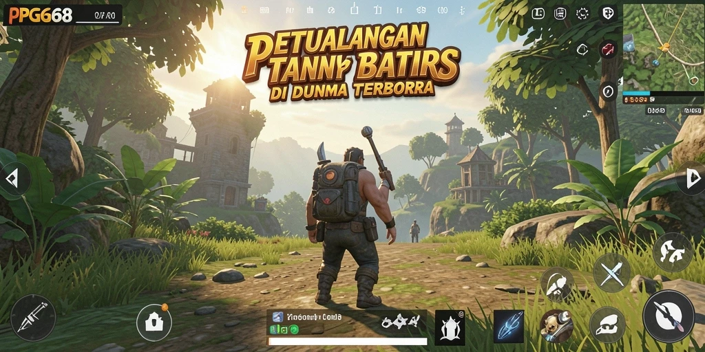 Gameplay PGG68 menampilkan eksplorasi dunia terbuka yang menakjubkan.