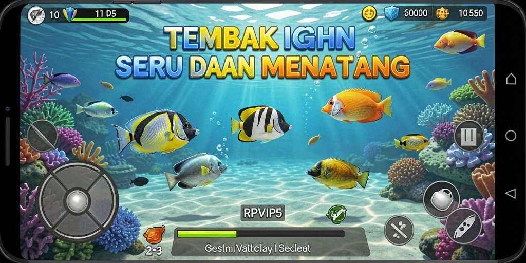 Tampilan gameplay Tembak Ikan yang mengasyikkan di RPVIP5.
