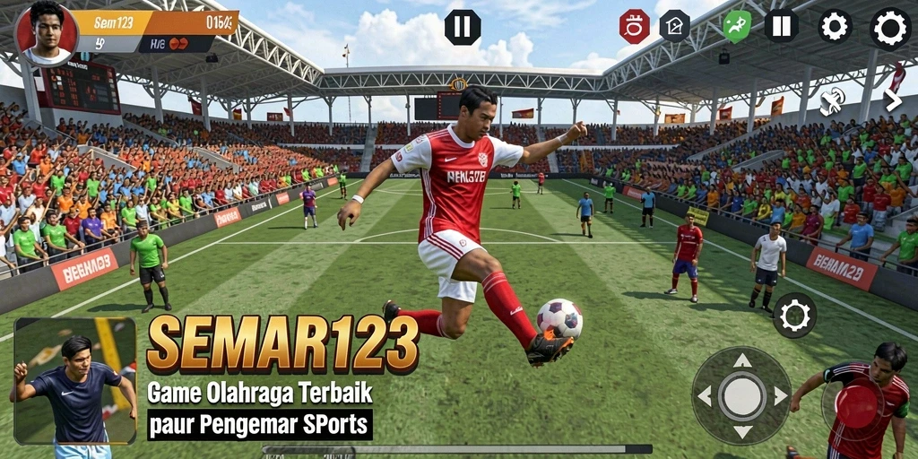 Screenshot SEMAR123 menampilkan aksi seru dalam pertandingan olahraga.