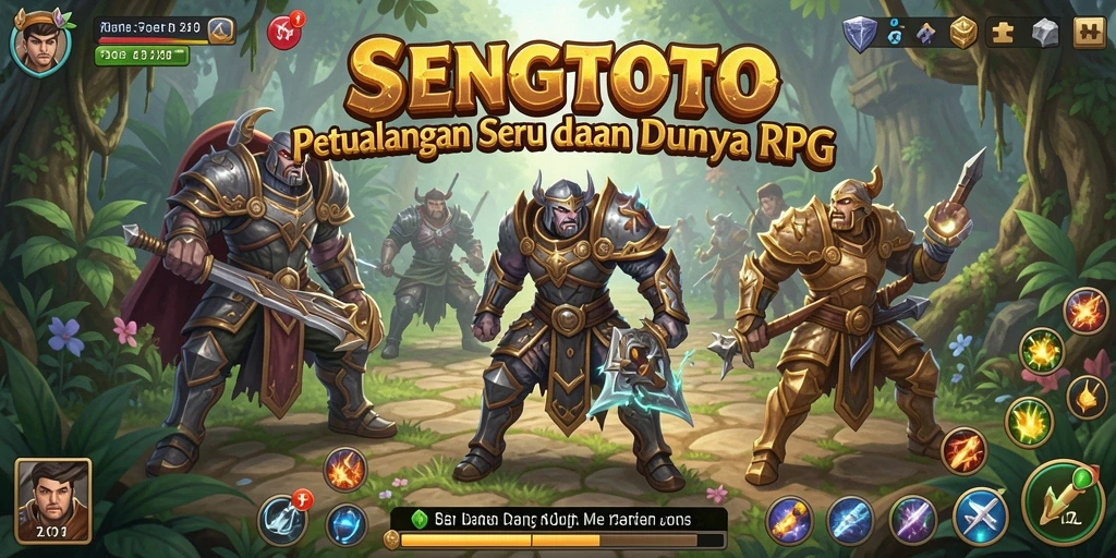 Tangkapan layar gameplay RPG SENGTOTO yang menarik dan penuh aksi.