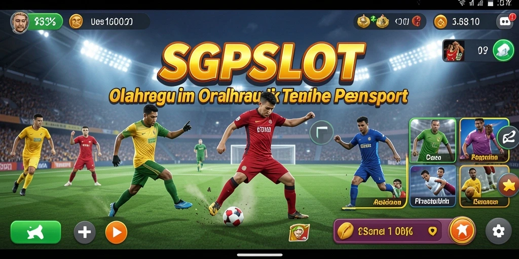 Screenshot gameplay SGPSLOT menampilkan aksi olahraga yang seru.