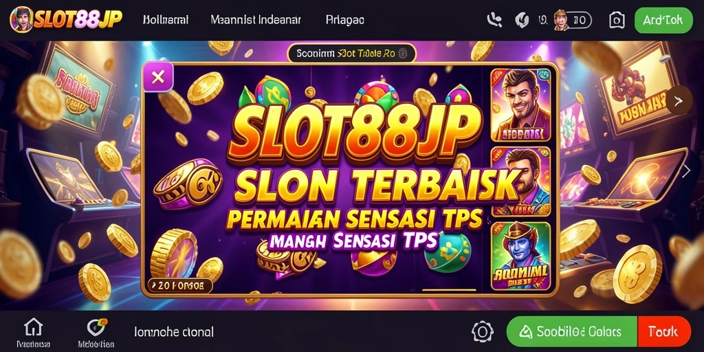 Tampilan utama gameplay SLOT88JP dengan efek visual memukau.