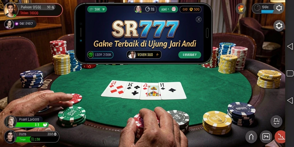 Gameplay intens dalam aplikasi Poker SR777 yang menarik dan interaktif.
