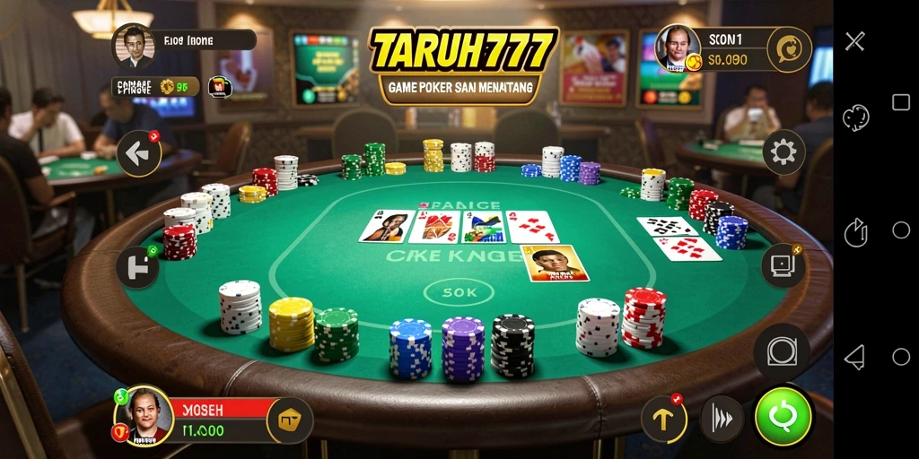 Gameplay <strong>TARUH777</strong> yang menarik dan penuh strategi poker.