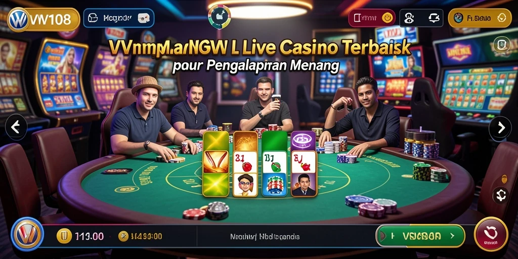 Gameplay Live Casino yang mendebarkan dan interaktif di VW108.